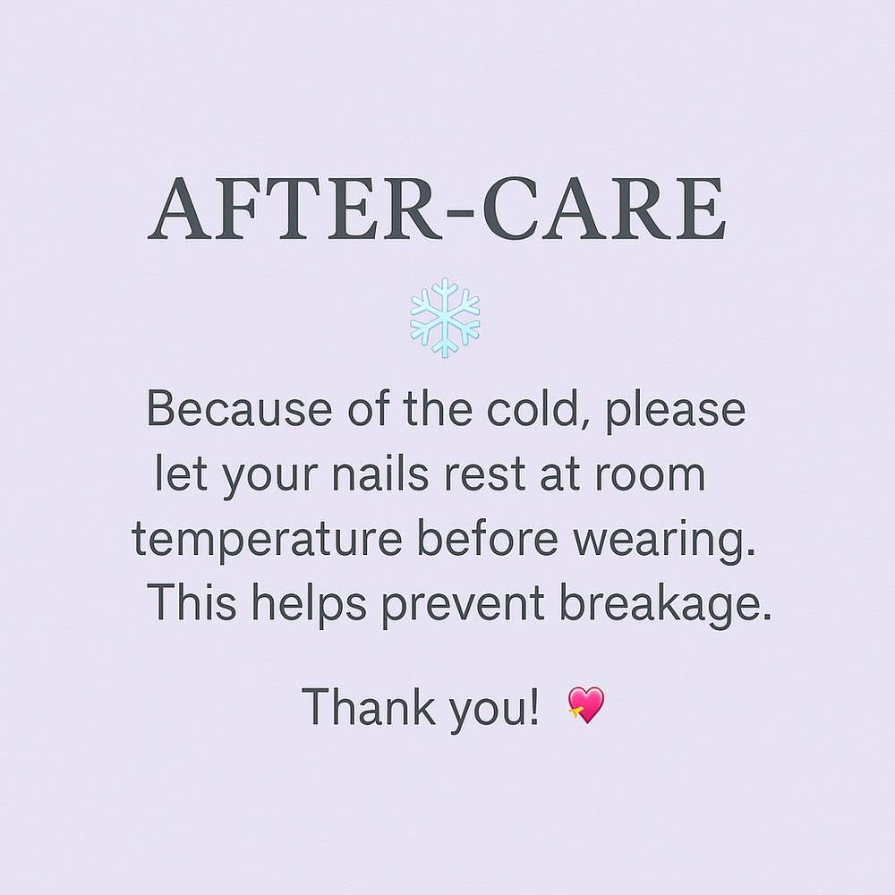After-Care❄️☃️